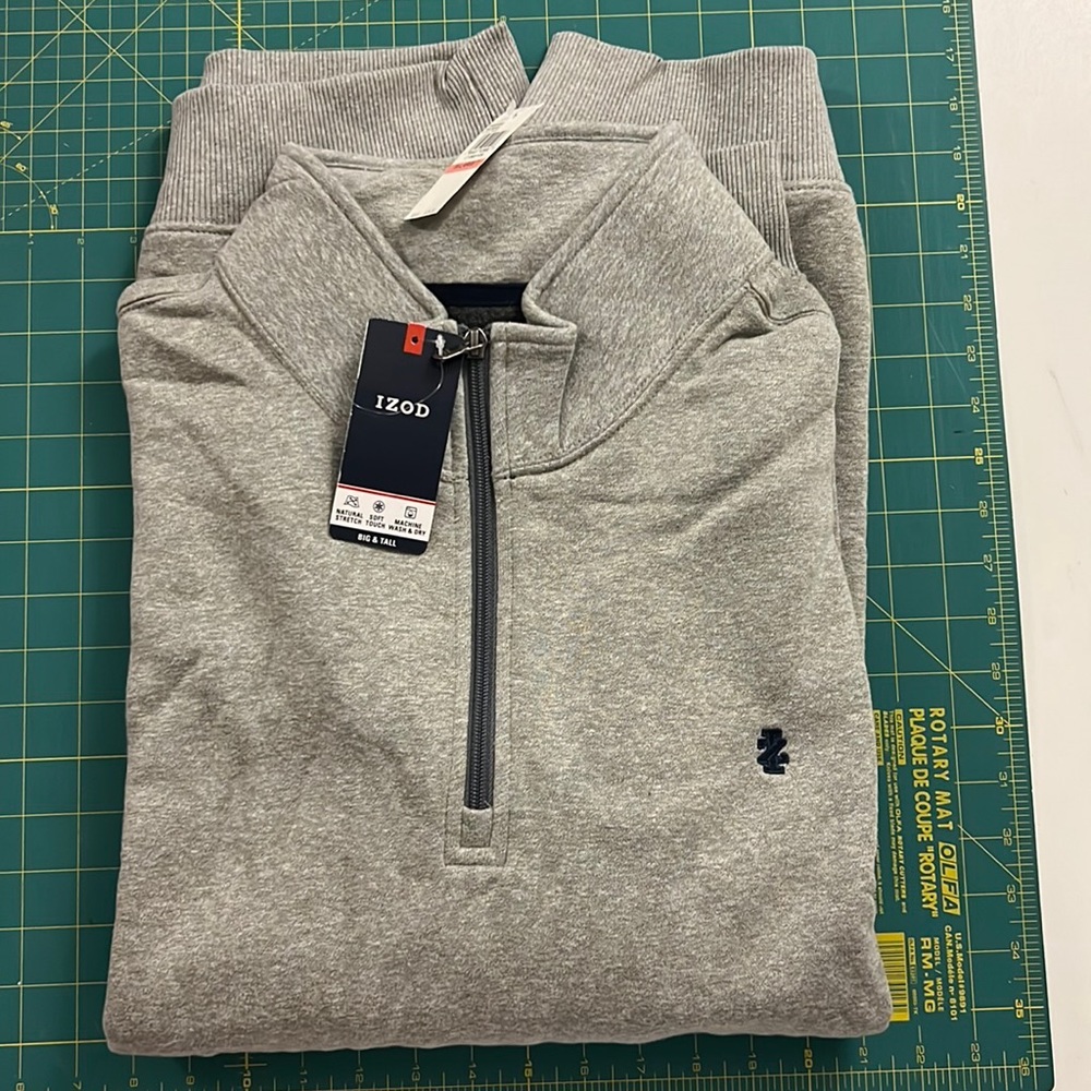 Men’s Izod Heather Grey sweatshirt, 3XL